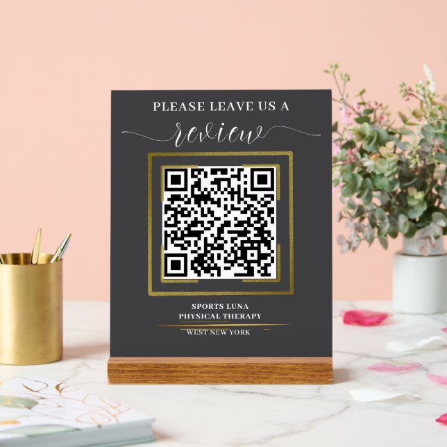 Google Review QR Code Sign - Personalised Business (Wedding)
