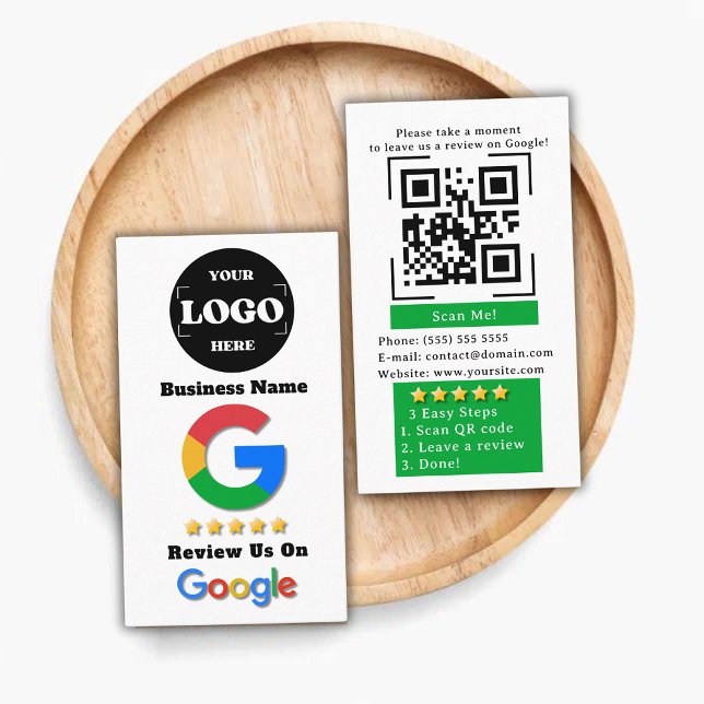 Google Review QR Code Tap to Review Google Ratings Business Card (Creator Uploaded)