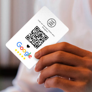Google Review QR Code Thank You Business Card
