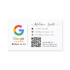 Google Review With QR Code Link Business Card