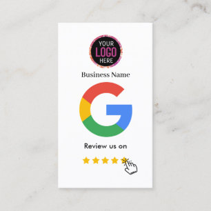 Google Review With QR Code Link cg Business Card