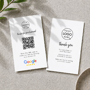 Google Reviews Business Card QR Code Review Link