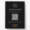 Google Reviews Business Rating Link QR Code Black