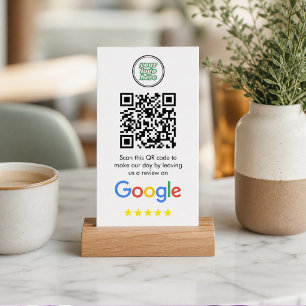Google Reviews Business Review Link QR Code Card