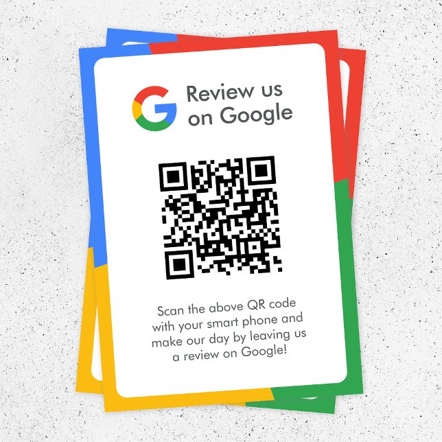 Google Reviews | Business Review Link QR Code Enclosure Card (Creator Uploaded)