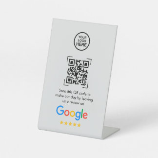 Google Reviews | Business Review Link QR Code Pedestal Sign