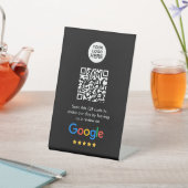 Google Reviews | Business Review Link QR Code Pedestal Sign (In SItu)