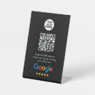 Google Reviews | Business Review Link QR Code Pedestal Sign