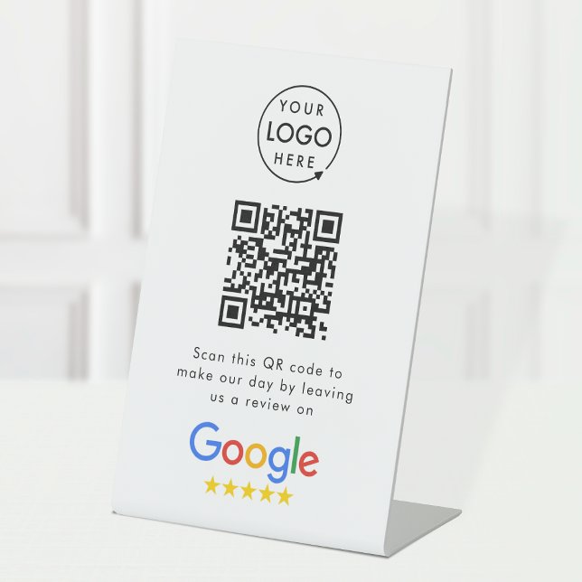 Google Reviews | Business Review Link QR Code Pedestal Sign (Creator Uploaded)
