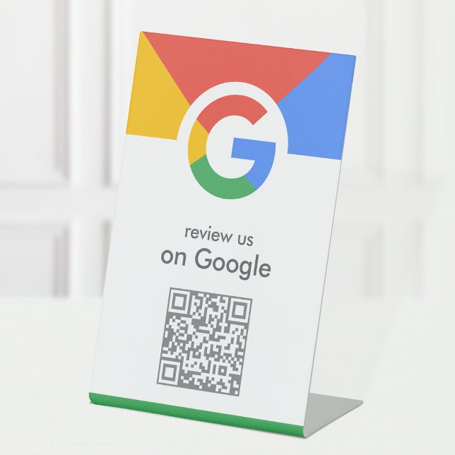 Google Reviews | Business Review Link QR Code Pedestal Sign (Creator Uploaded)