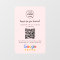 Google Reviews | Business Review Link QR Code Pink