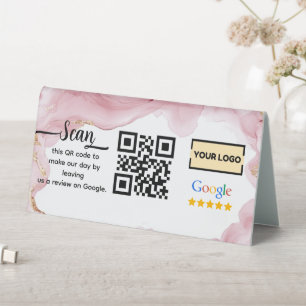 Google Reviews   Business Review Link QR Code Pink