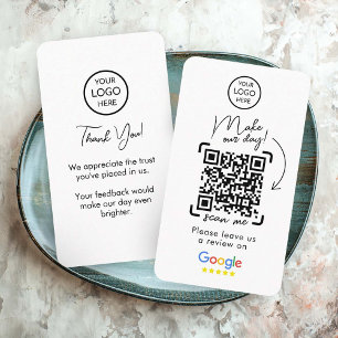 Google Reviews Business Review Us QR Code Busi Card