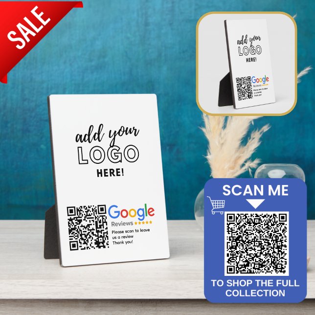 GOOGLE REVIEWS QR code Custom Branded Plaque (Creator Uploaded)