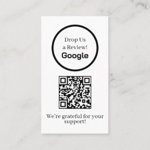 Google Reviews QR Custom Business Feedback Link Card