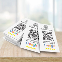 Google Reviews With QR Code And Business Logo