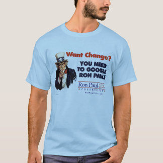 Google Ron Paul Uncle Sam Shirt