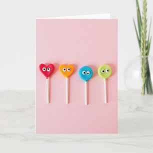 Googly Eye Lollipops Card