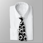 Googly eye pattern – black tie<br><div class="desc">Googly eyes scattered on a black background.</div>