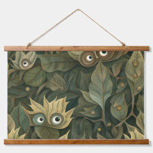 Googly Eyed Garden Botanical Hanging Tapestry