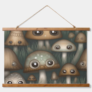 Googly Eyed Garden Botanical Hanging Tapestry