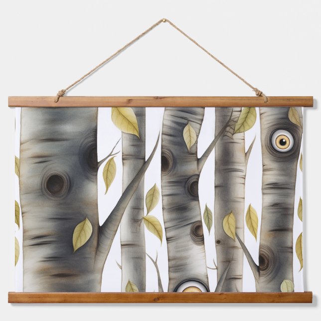 Googly Eyed Garden Botanical Hanging Tapestry (Front)