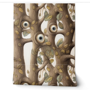 Googly Eyed Garden Botanical Wallpaper