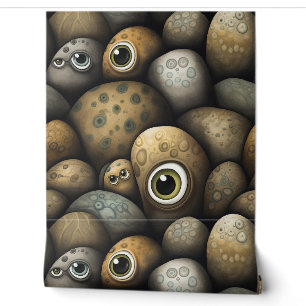 Googly Eyed Garden Botanical Wallpaper