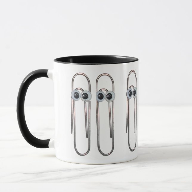 Googly-eyed Paperclips Mug (Left)