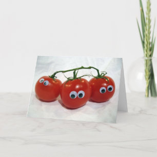 Googly Eyed Silly Tomatoes Card