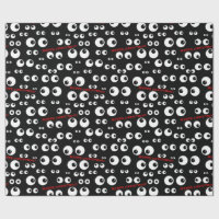 Googly Eyes Christmas Wrapping Paper