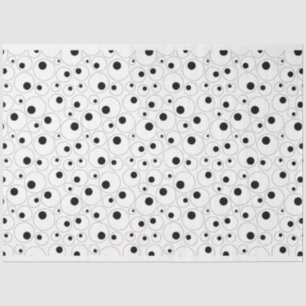 Googly eyes tissue paper
