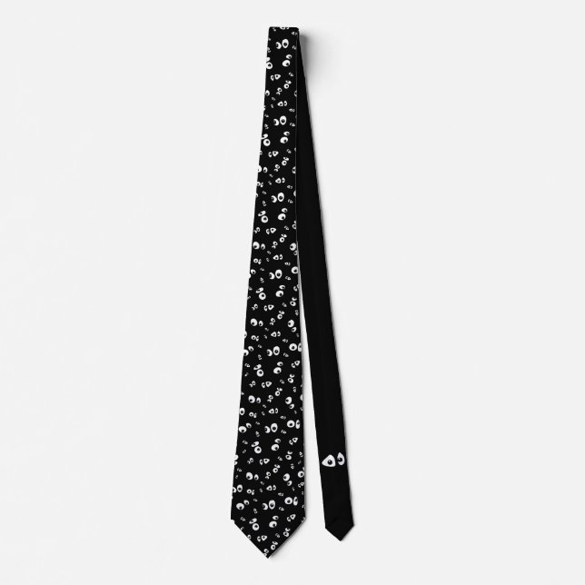 Googly Eyes Whimsical Secret Storybook Necktie (Front)