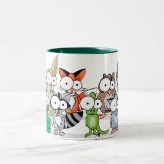 Googly Family Two-Tone Coffee Mug