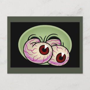 Googly Monster Eyes Postcard