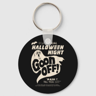 Goon Off Halloween Night Funny Ghost Halloween Key Ring