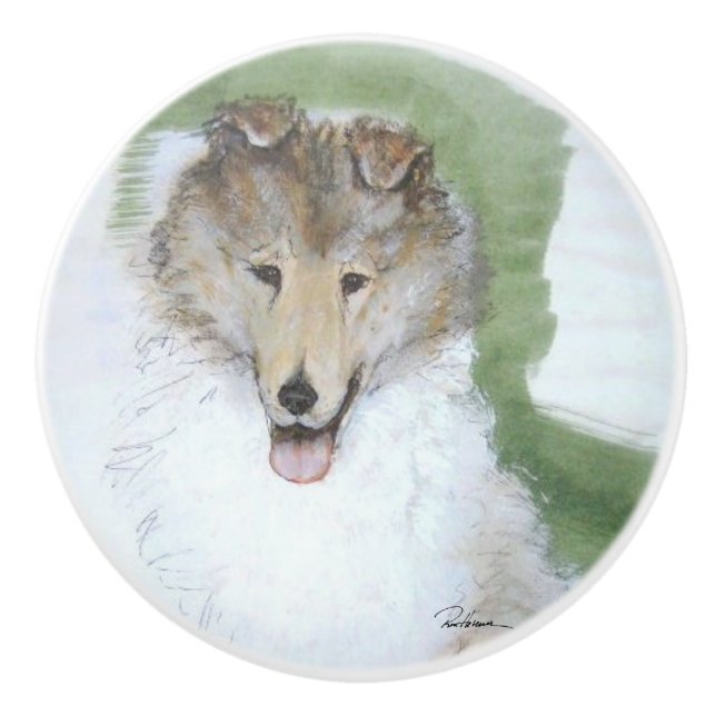 Goooooood Puppy! Ceramic Knob (Front)