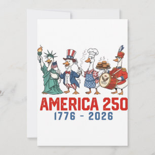 Goose 4th Of July America 250th 1776 2026  Card