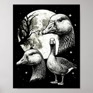 Goose 90s style silly vintage aesthetic y2k goose poster
