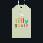 Goose Adoption Stuffie Birthday Favour Gift Tags<br><div class="desc">This adoption station favour tag allows guests to choose a name for a goose stuffie,  which they can then take home as a party favour. An adorable favour idea for little one's first birthday!</div>