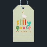 Goose Adoption Stuffie Birthday Favour Gift Tags<br><div class="desc">This adoption station favour tag allows guests to choose a name for a goose stuffie,  which they can then take home as a party favour. An adorable favour idea for little one's first birthday!</div>