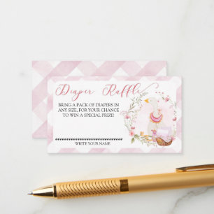 Goose Baby Girl - Diaper Raffle Insert Card