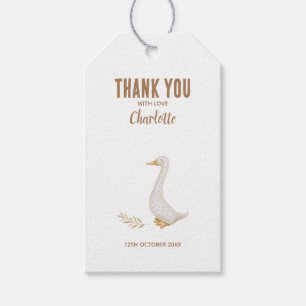 Goose Baby Shower Gift Tags