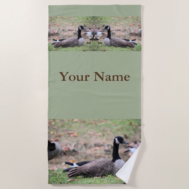 Goose  beach towel (Front)