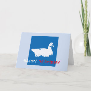 Goose Birthday card
