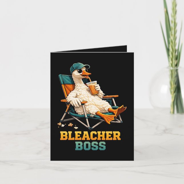 Goose Bleacher Boss Holiday Card (Front)