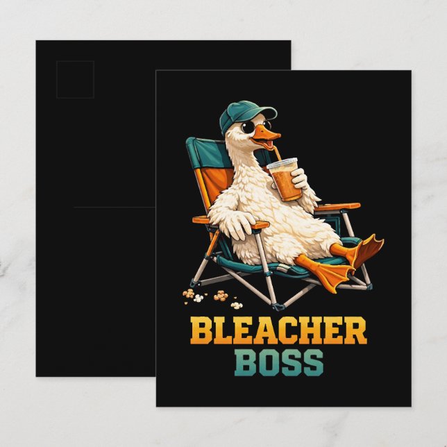 Goose Bleacher Boss Invitation Postcard (Front/Back)