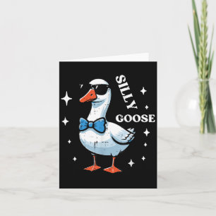 Goose Bow Tie Sungles Cool Silly Animal Men Boys K Card