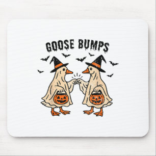 Goose Bumps Duck Pumking Halloween Funny Vintage Mouse Pad