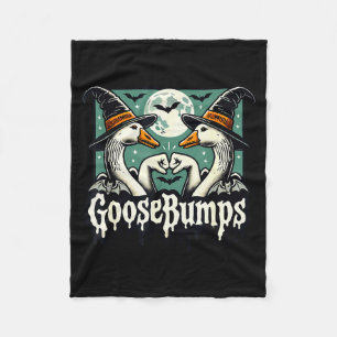 Goose Bumps Goosebumps Funny Geese Fist Bump Hallo Fleece Blanket